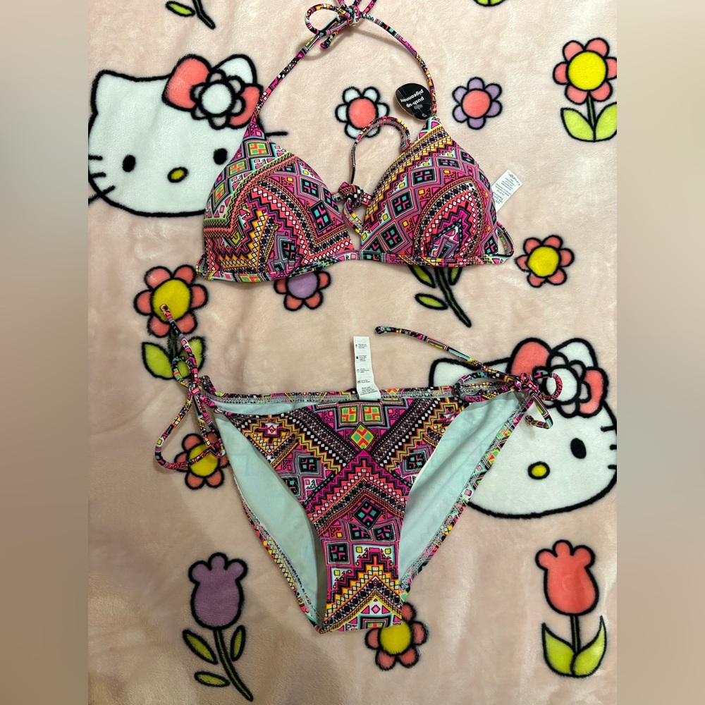Colorful Geometric Bikini Set